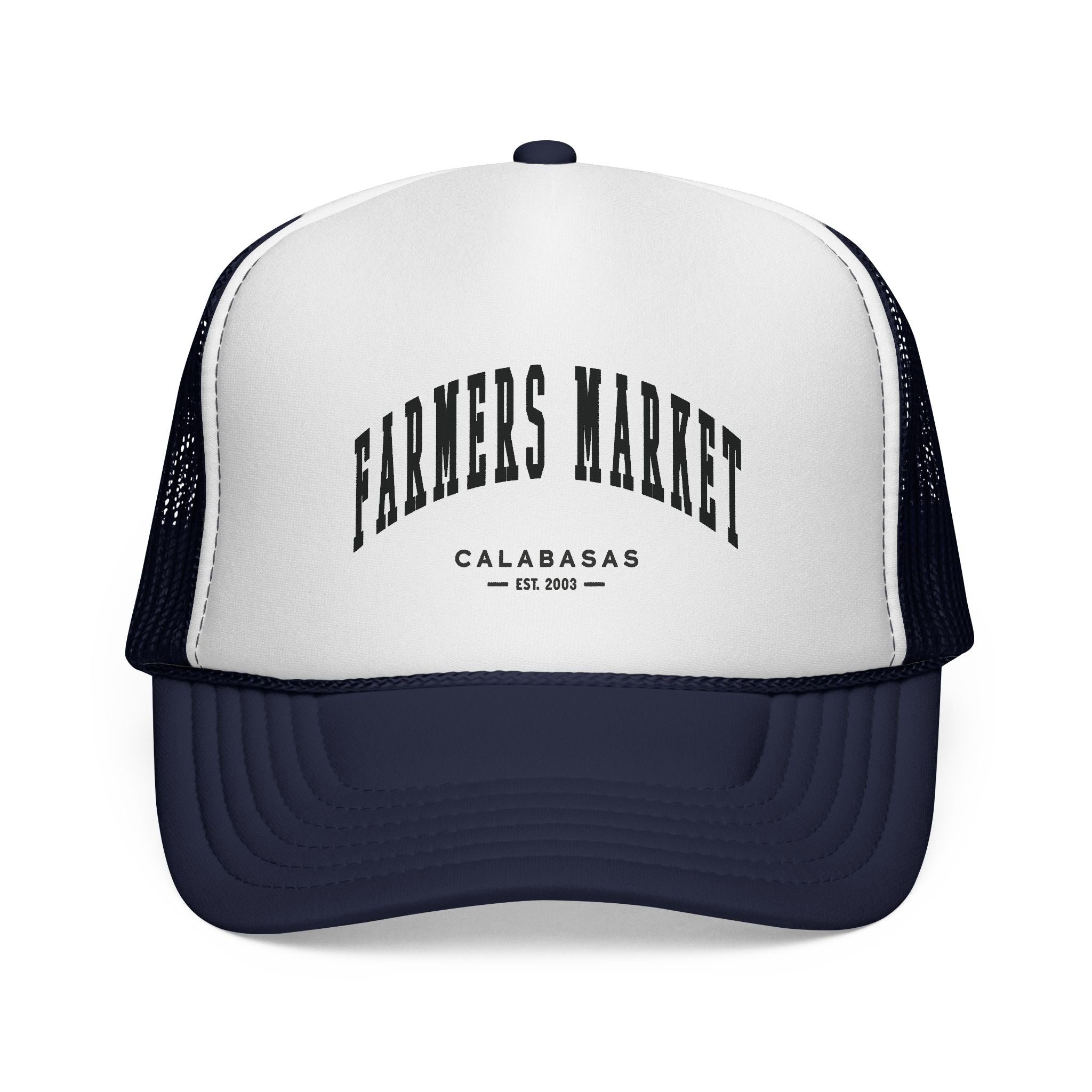 Calabasas Farmers Market Trucker Hat (Small City Text)