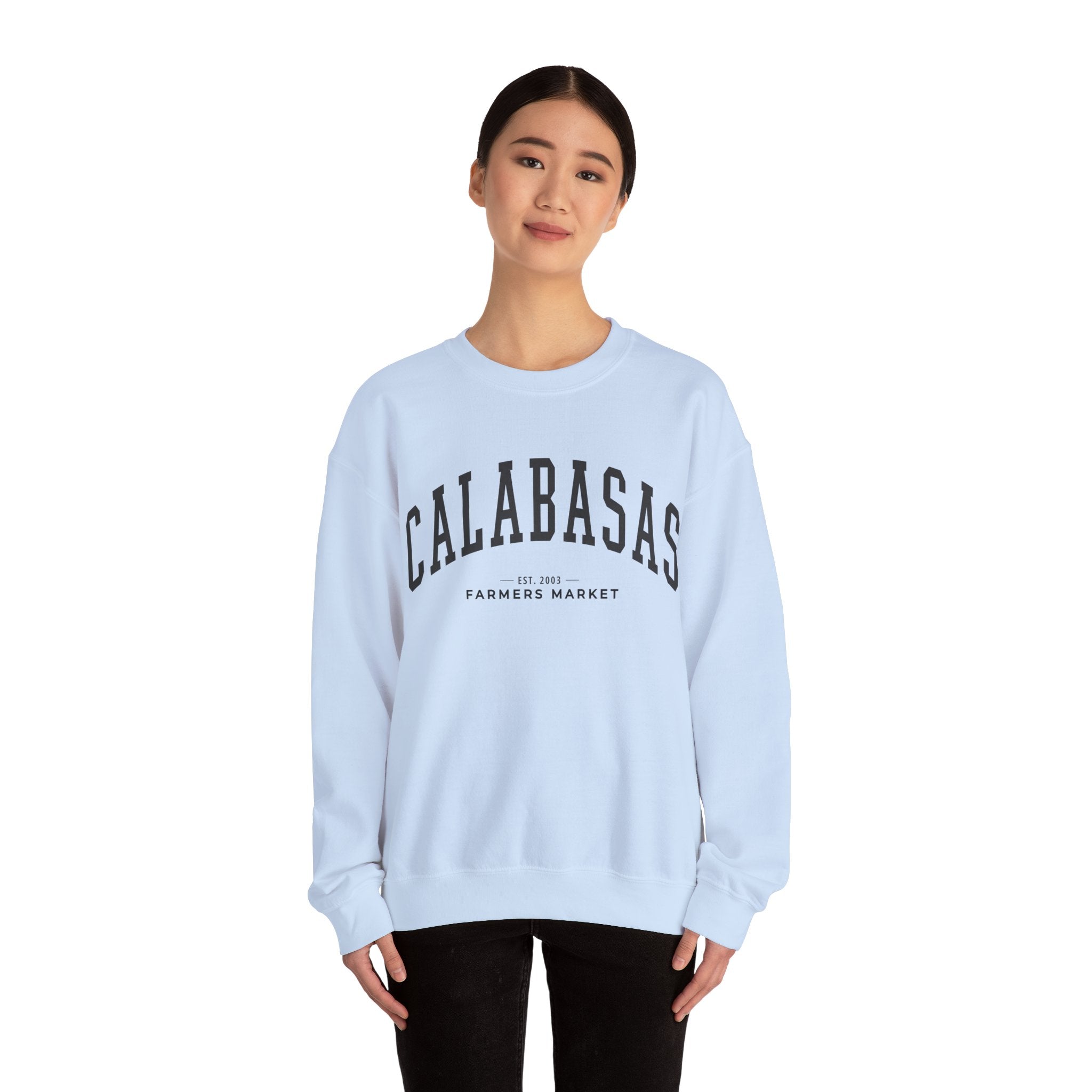Calabasas Farmers Market Collegiate Crewneck (Large City Text)