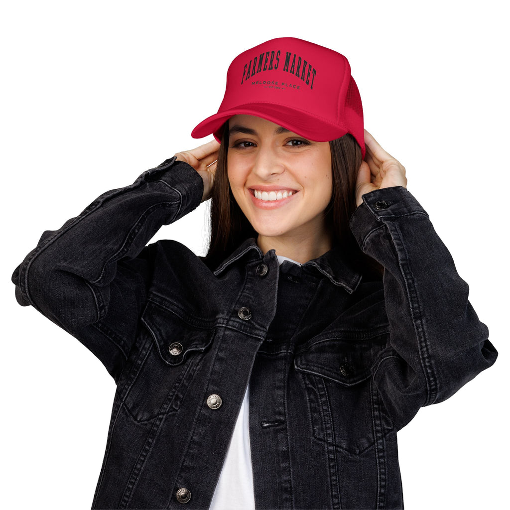 Melrose Place Market Trucker Hat (Small City Text)