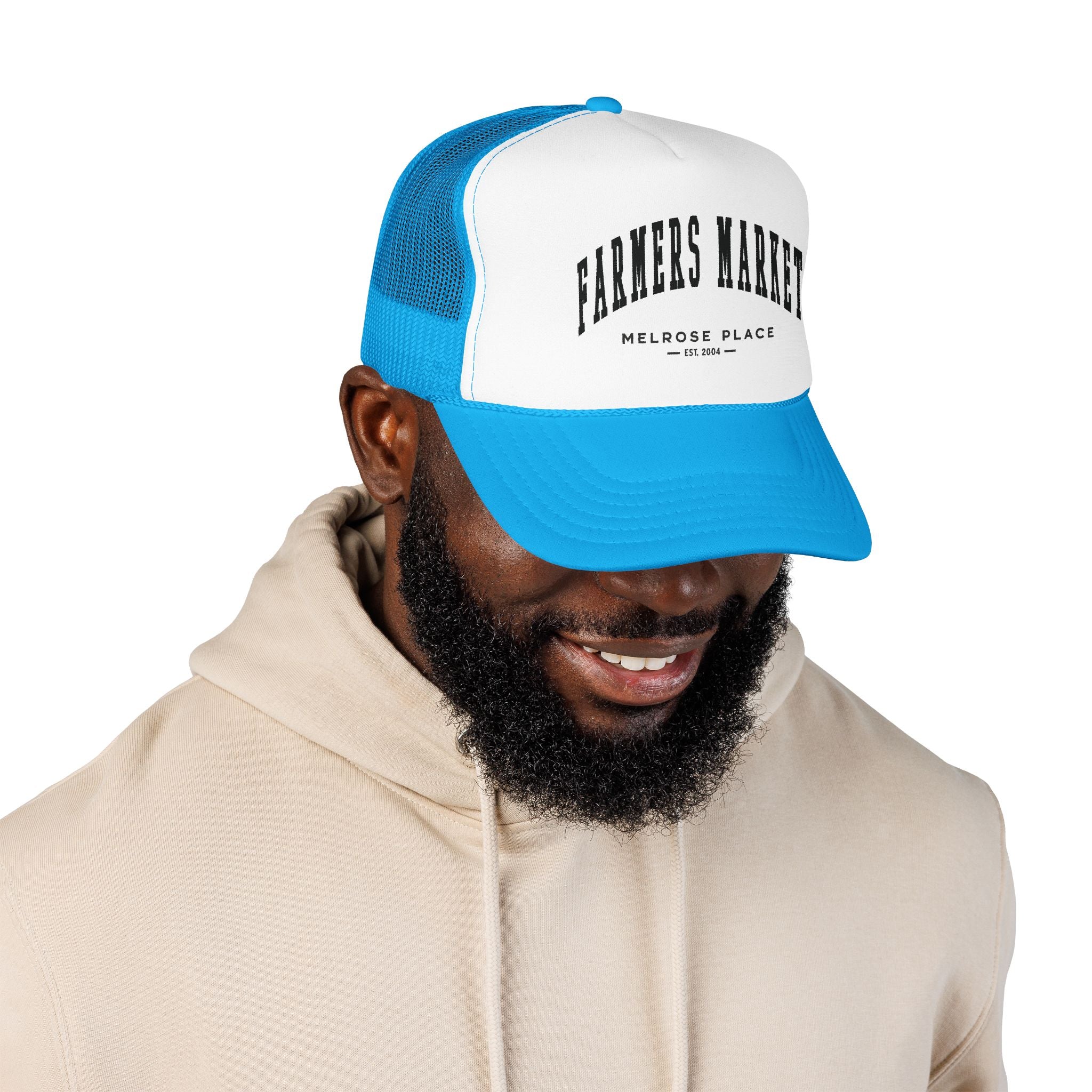 Melrose Place Market Trucker Hat (Small City Text)