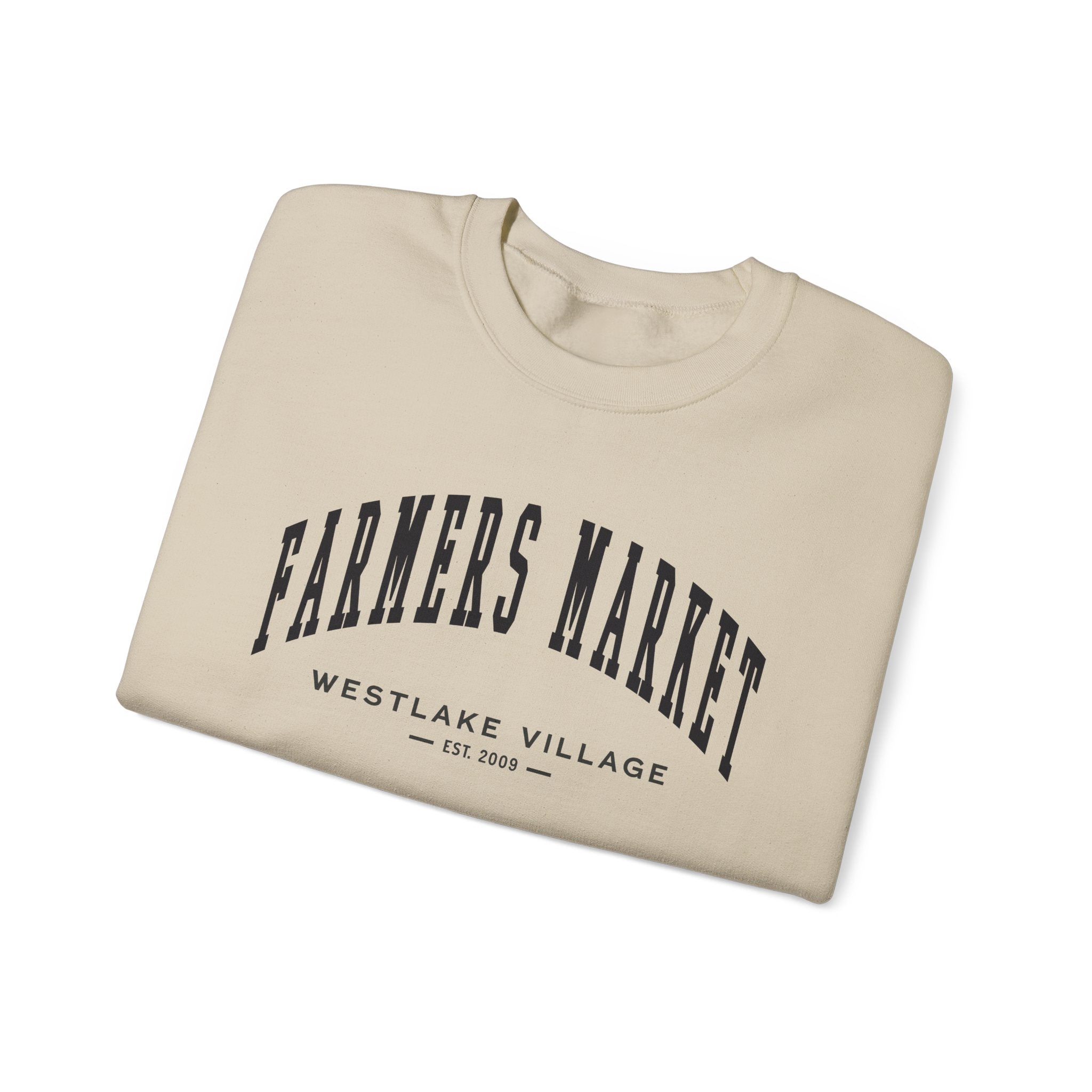Westlake Village Farmers Market Collegiate Crewneck (Small City Text)