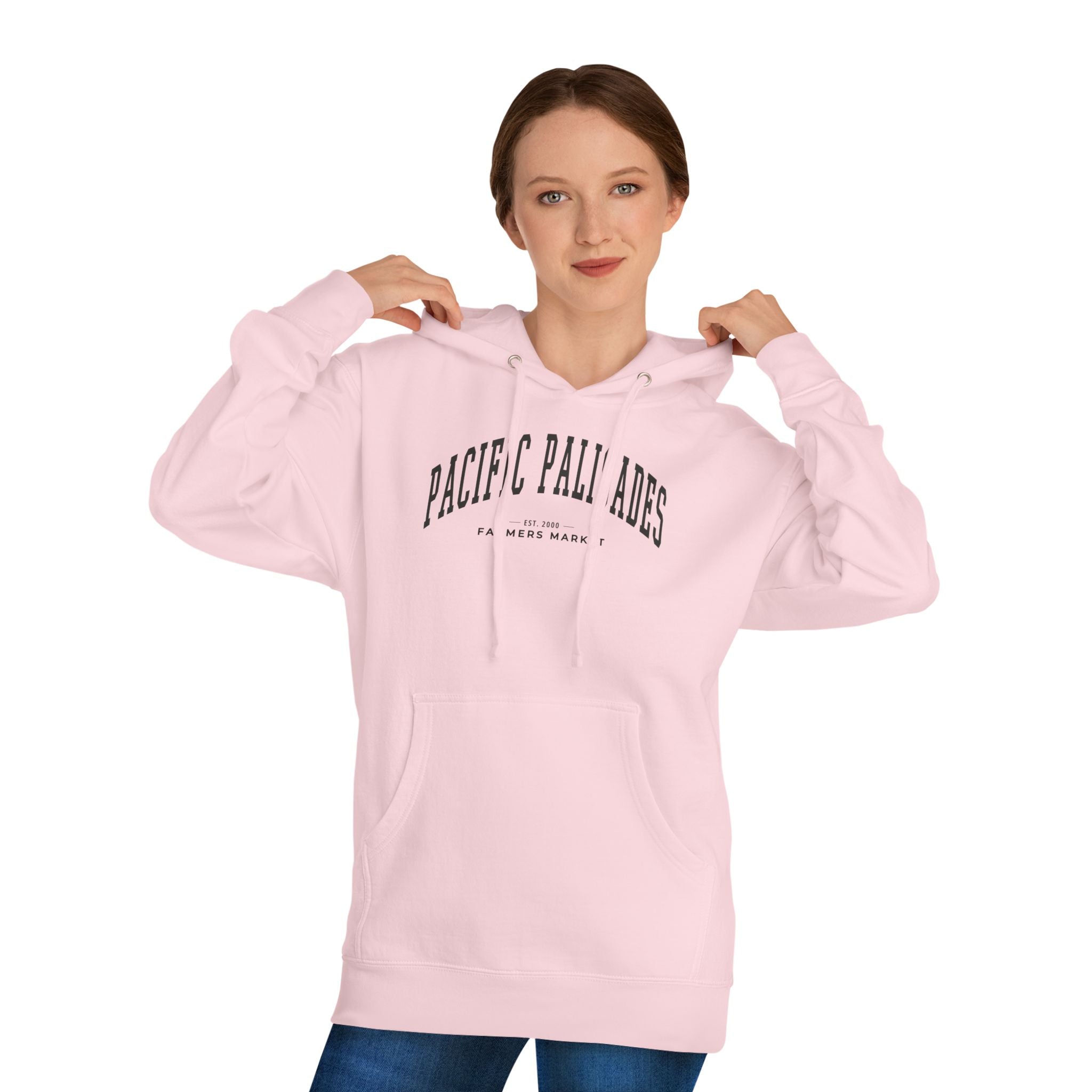 Pacific Palisades Farmers Market Collegiate Hoodie (Large City Text)