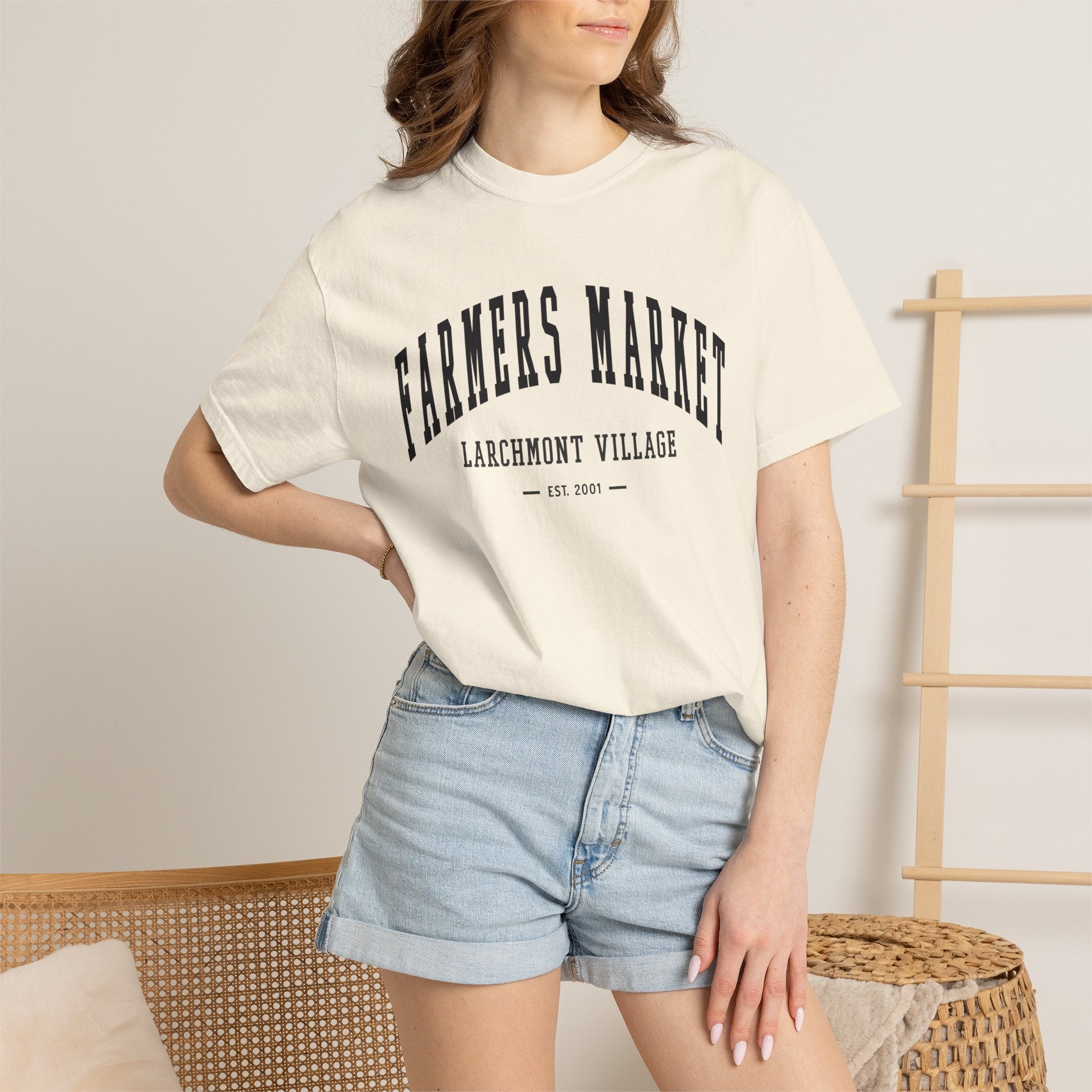Larchmont Village Farmers Market Tee (Small City Text)