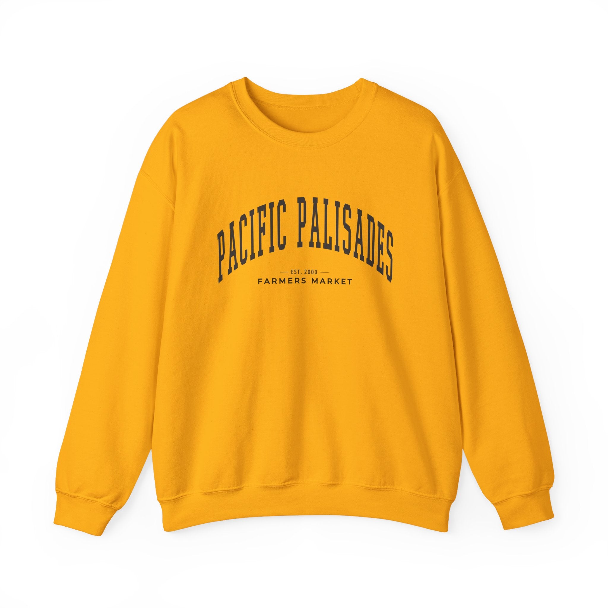 Pacific Palisades Farmers Market Collegiate Crewneck (Large City Text)
