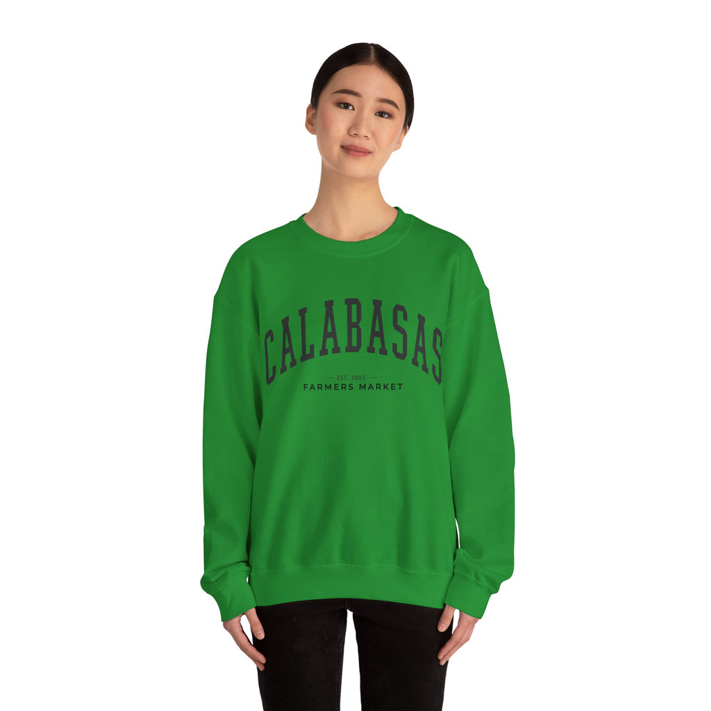Calabasas Farmers Market Collegiate Crewneck (Large City Text)