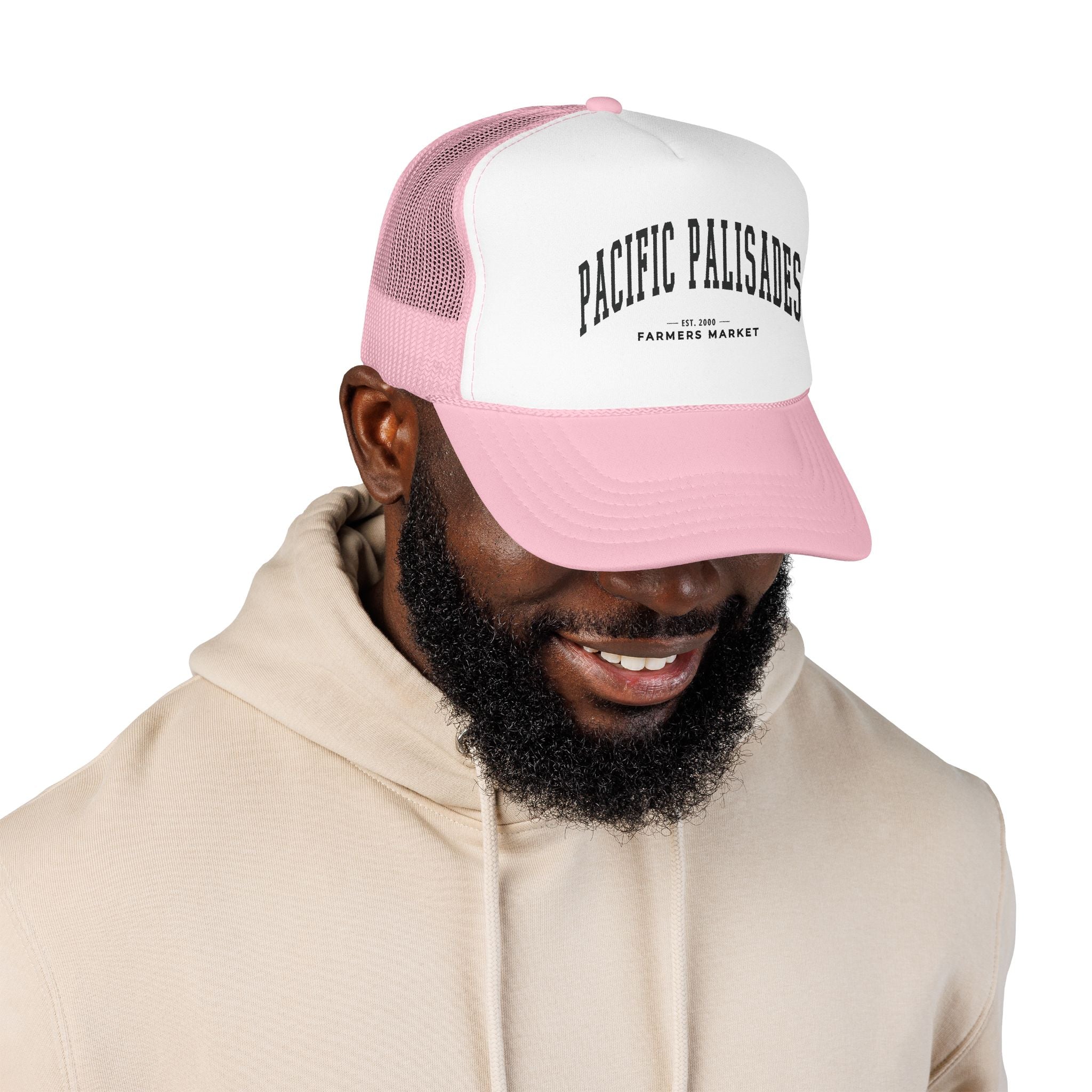 Pacific Palisades Market Trucker Hat (Large City Text)