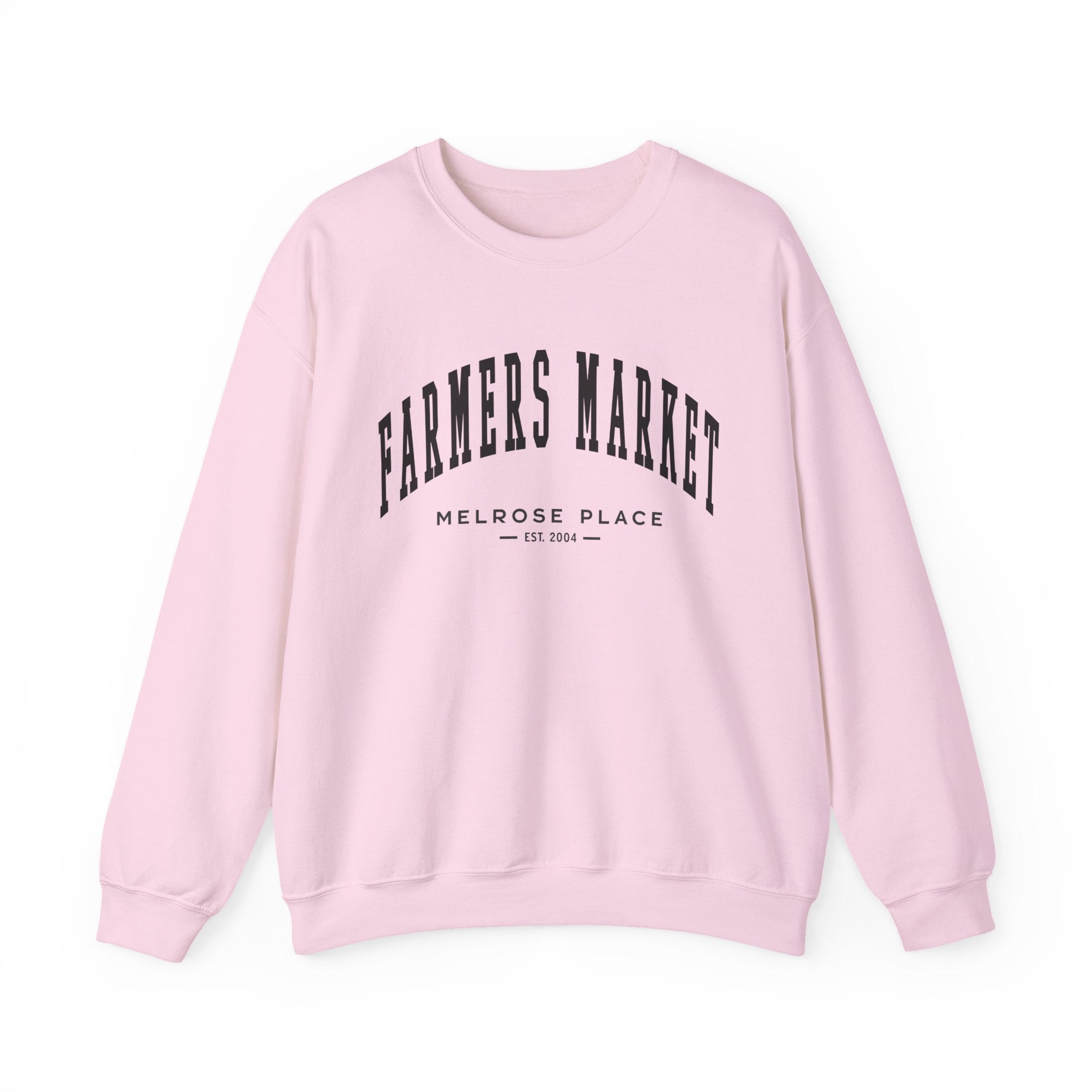 Melrose Place Farmers Market Collegiate Crewneck (Small City Text)