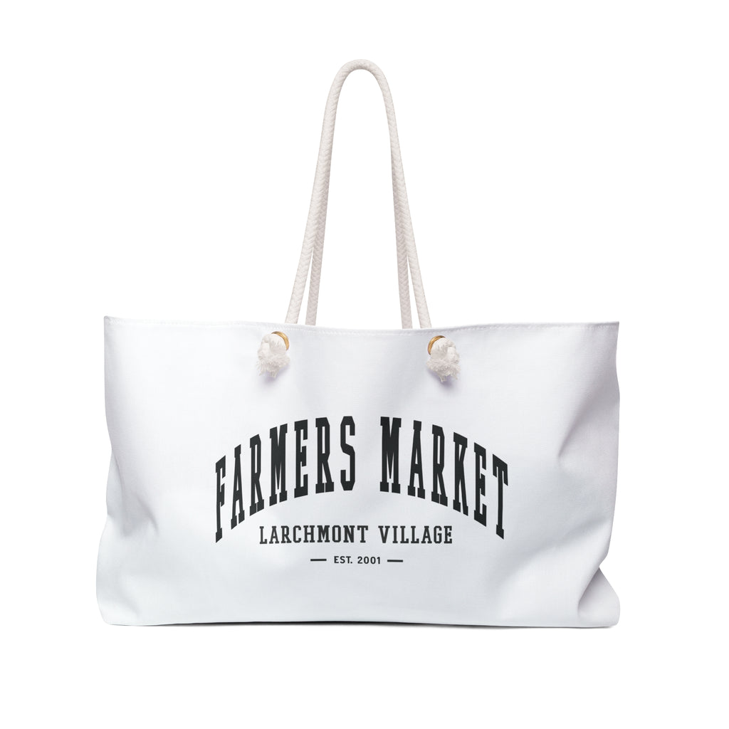 Larchmont Village Market Weekender Rope Tote (Small City Text)