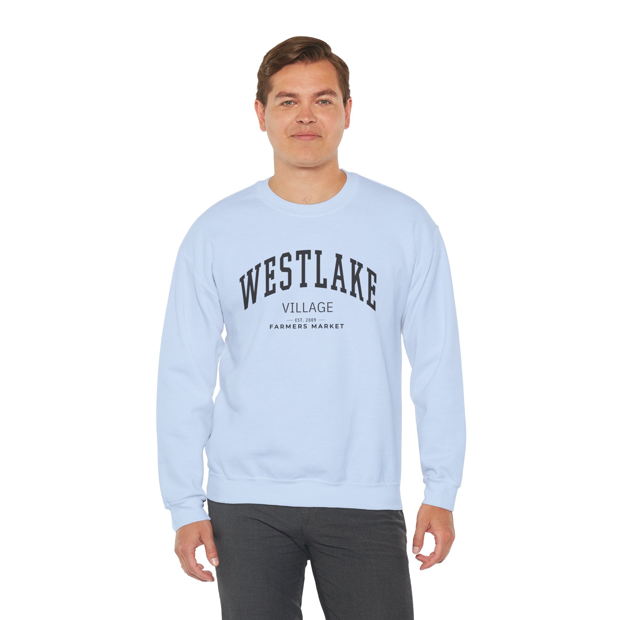 Westlake Village Farmers Market Collegiate Crewneck (Large City Text)