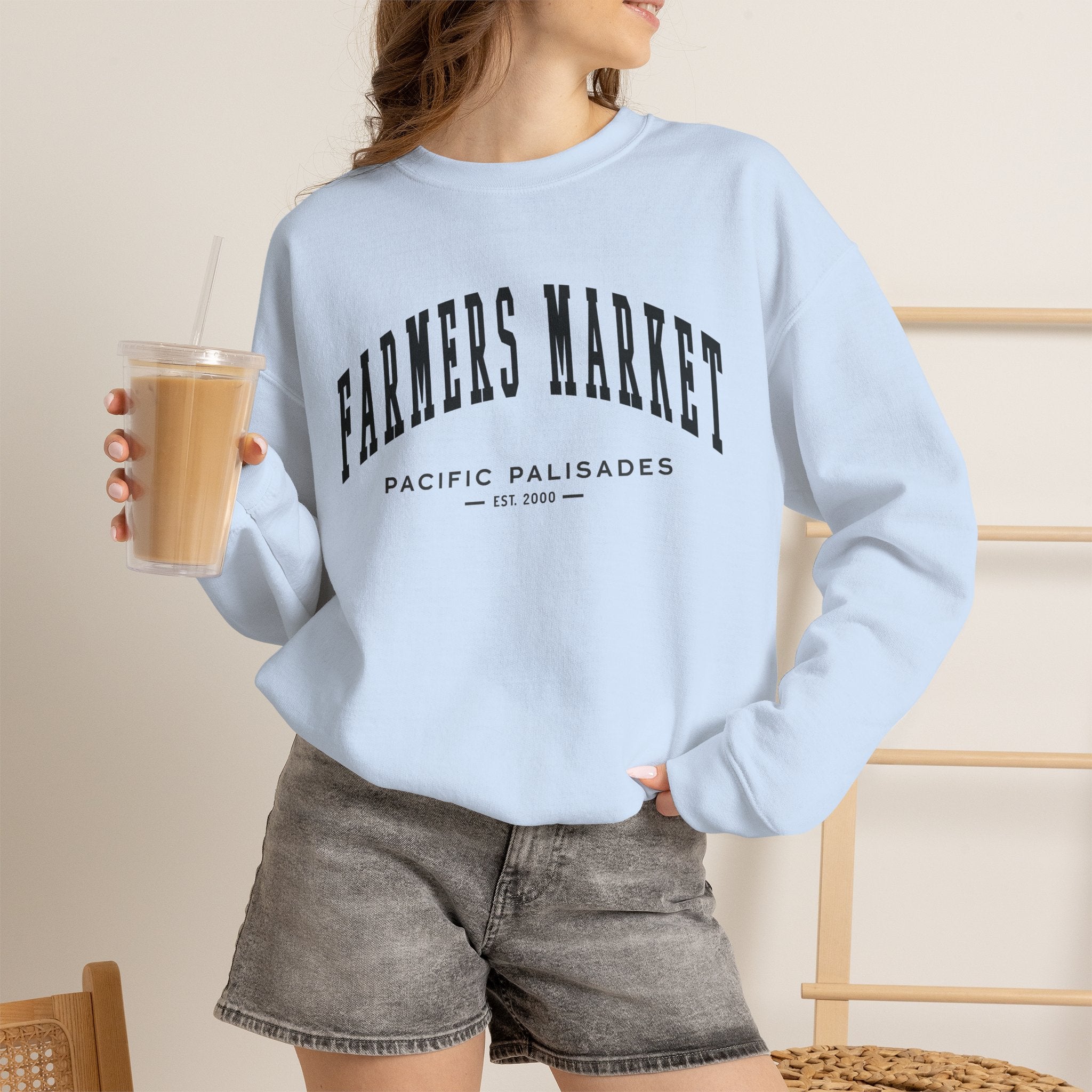 Pacific Palisades Farmers Market Collegiate Sweatshirt (Small City Text)