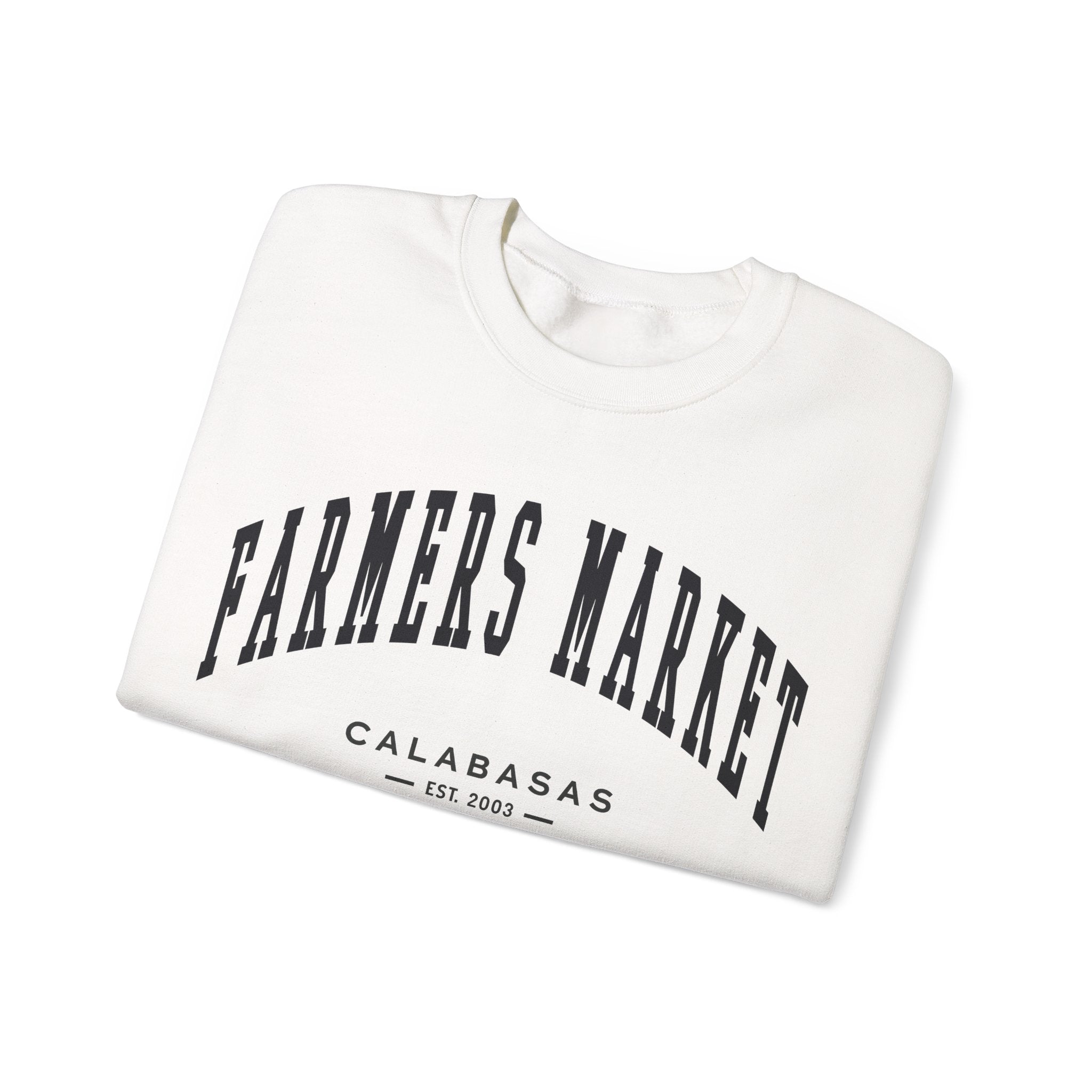Calabasas Farmers Market Collegiate Crewneck (Small City Text)
